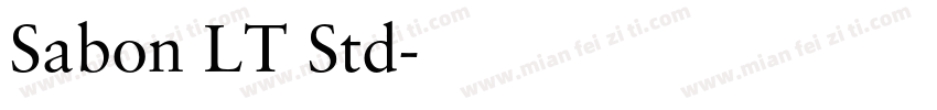 Sabon LT Std字体转换